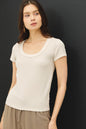 Ultra Soft Basic Scoop Neck Baby Tee