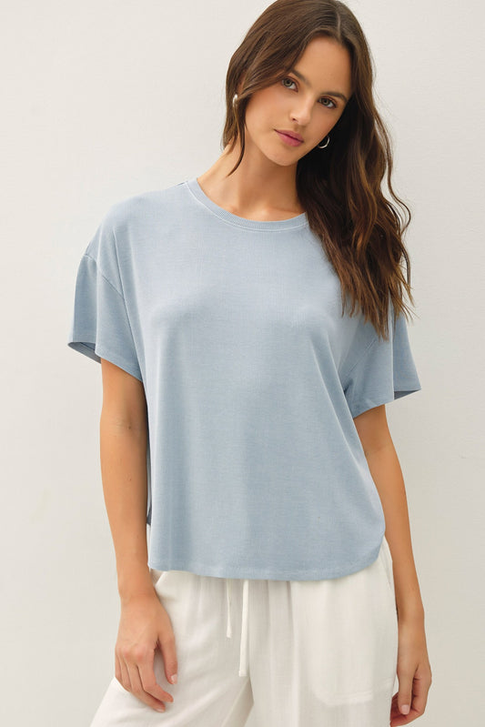 Ribbed Loose Fit T-shirt (3 Colors)
