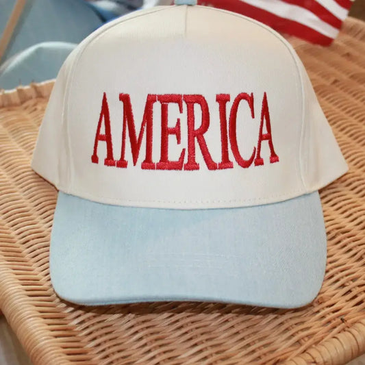 America - Light Denim/Natural Hat