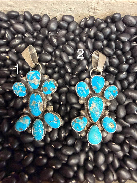 Vicky Hicks Turquoise Cluster Pendant