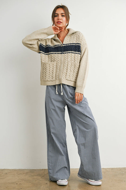 The Harbor Ridge Zip Cardigan
