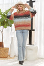BOHO-INSPIRED MULTICOLOR STRIPED SWEATER