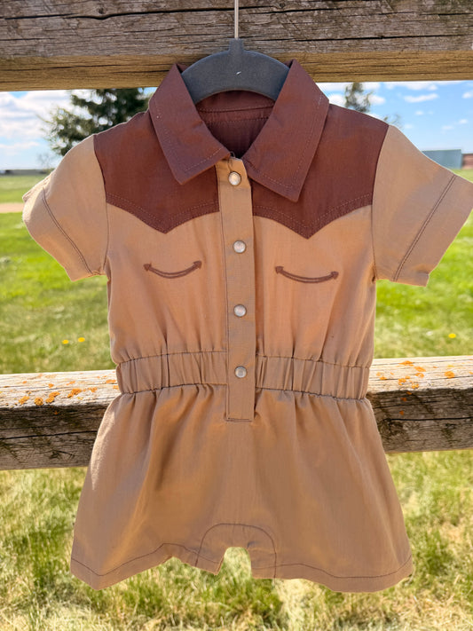 Kids Organic Western Romper