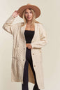 CABLE KNIT LONG SWEATER CARDIGAN