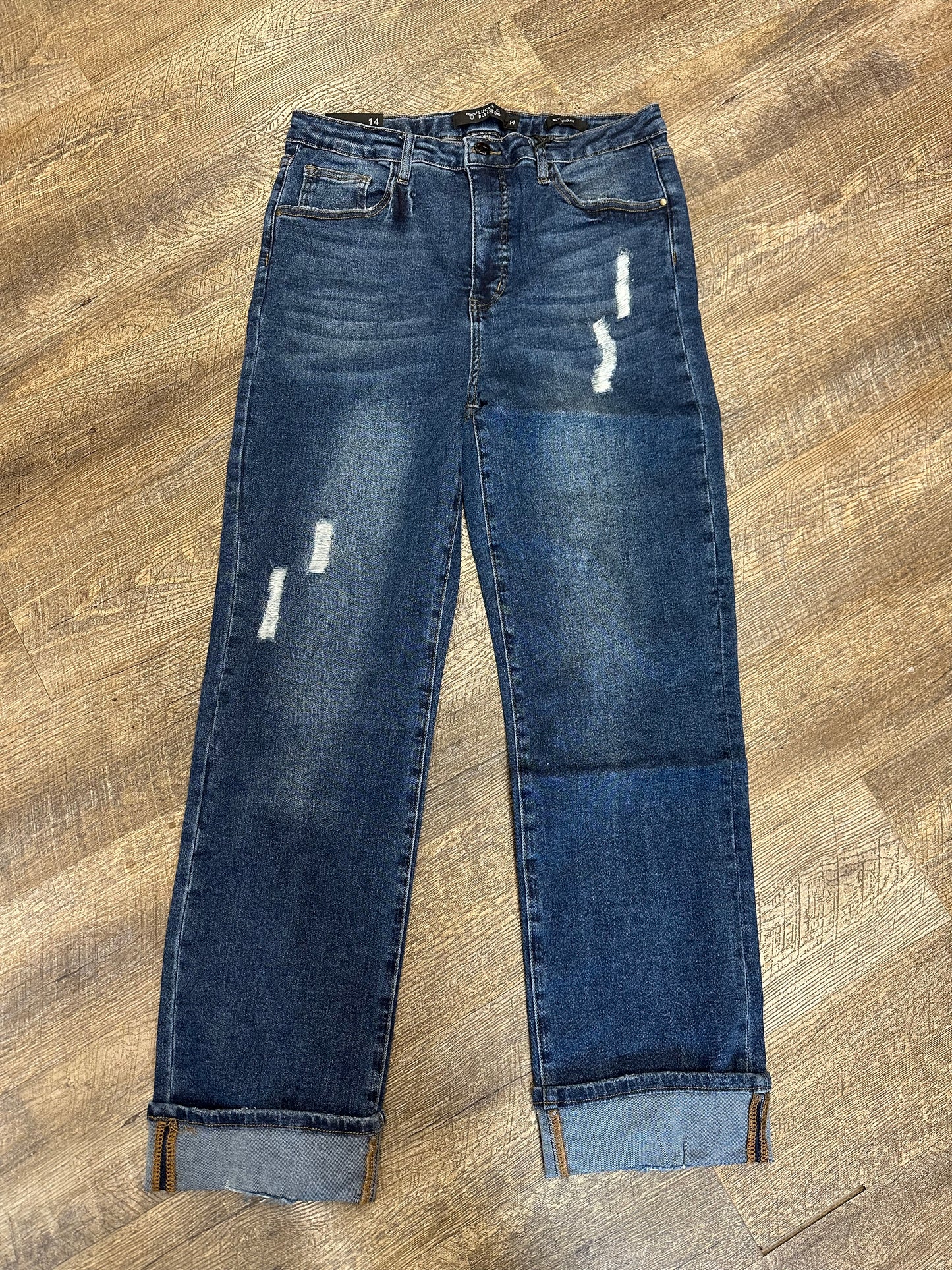 Plus Size Dark Wash Boyfriend Jean
