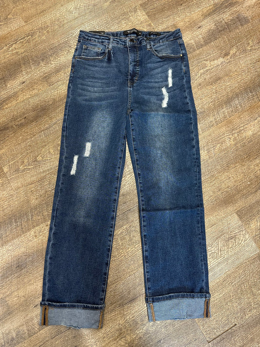 Plus Size Dark Wash Boyfriend Jean