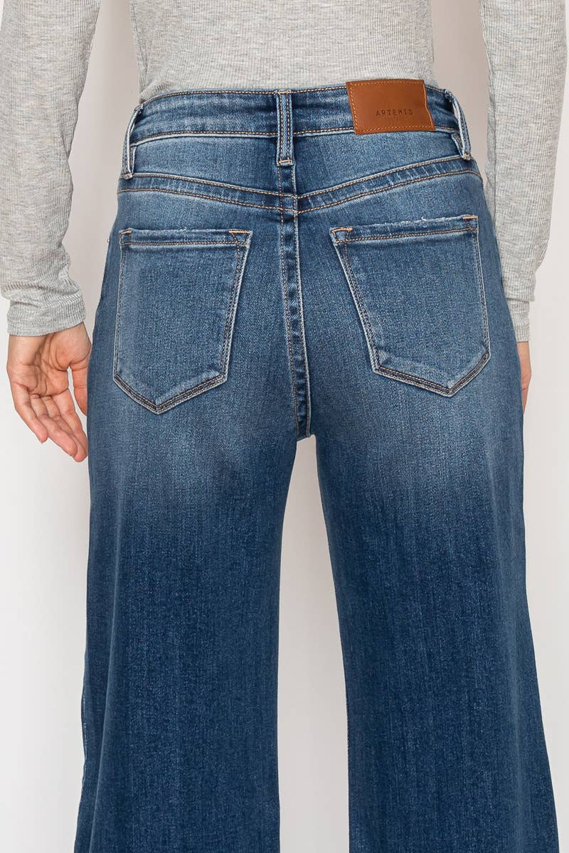 ECO FABRIC HIGH RISE RELAXED FLARE JEANS