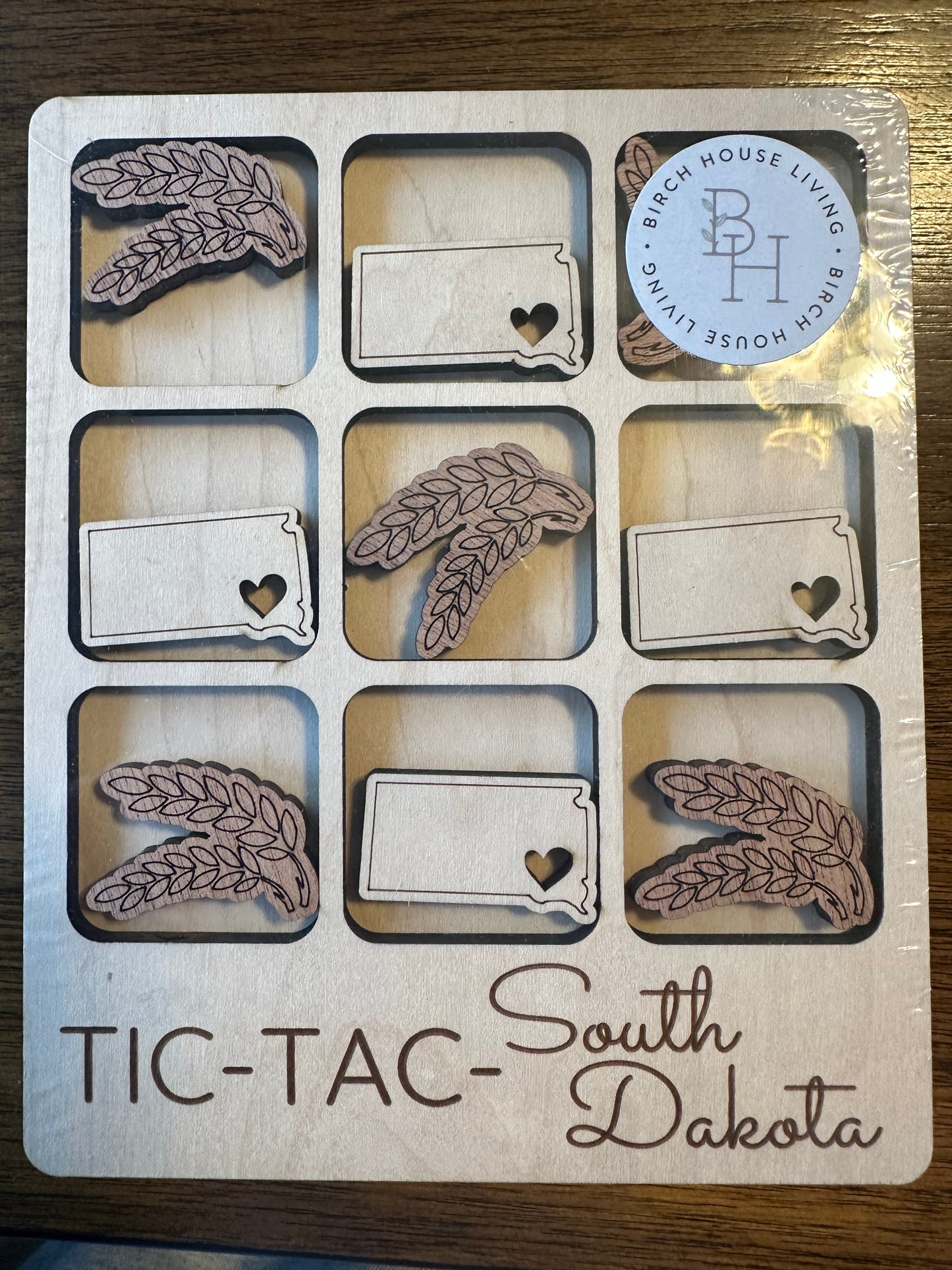 South Dakota Tic -Tac-Toe (State + Wheat)