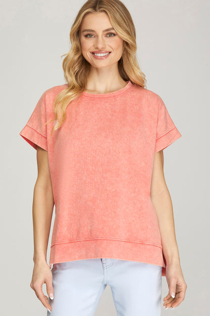 Washed Crewneck T-Shirt