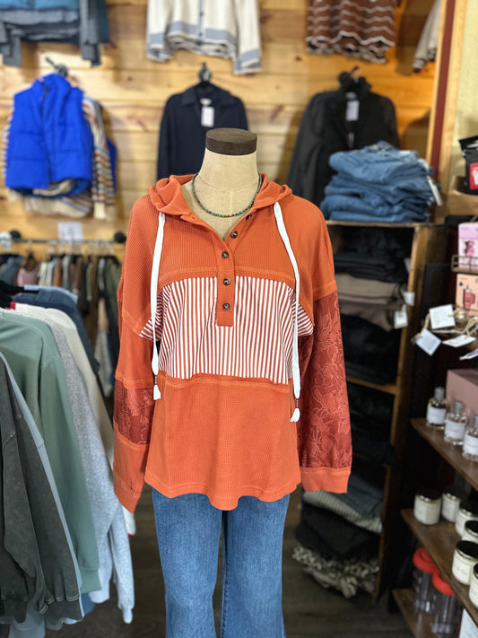 Easy Days Stripe Hoodie