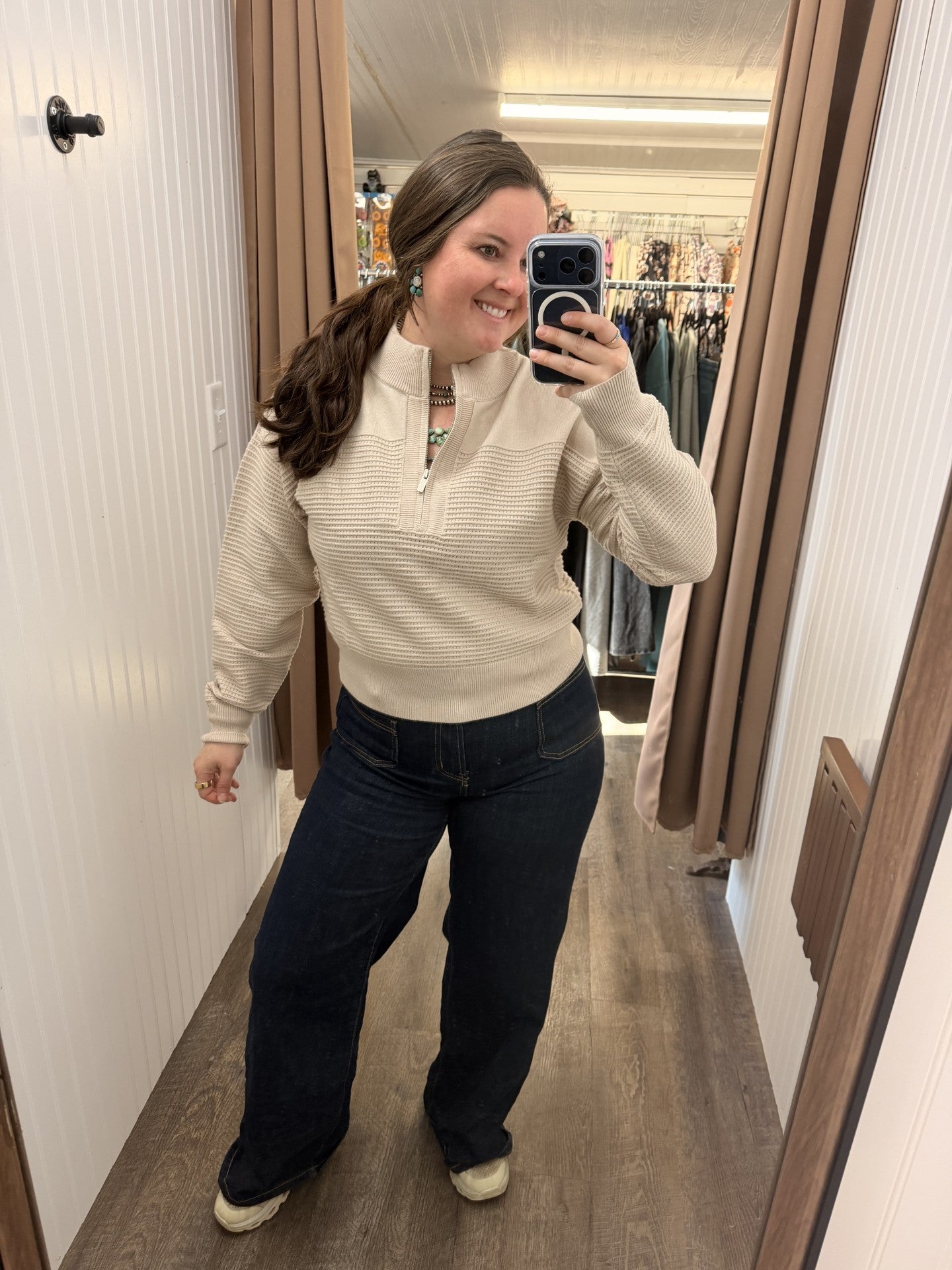 Sandstone Zip Sweater 🤍