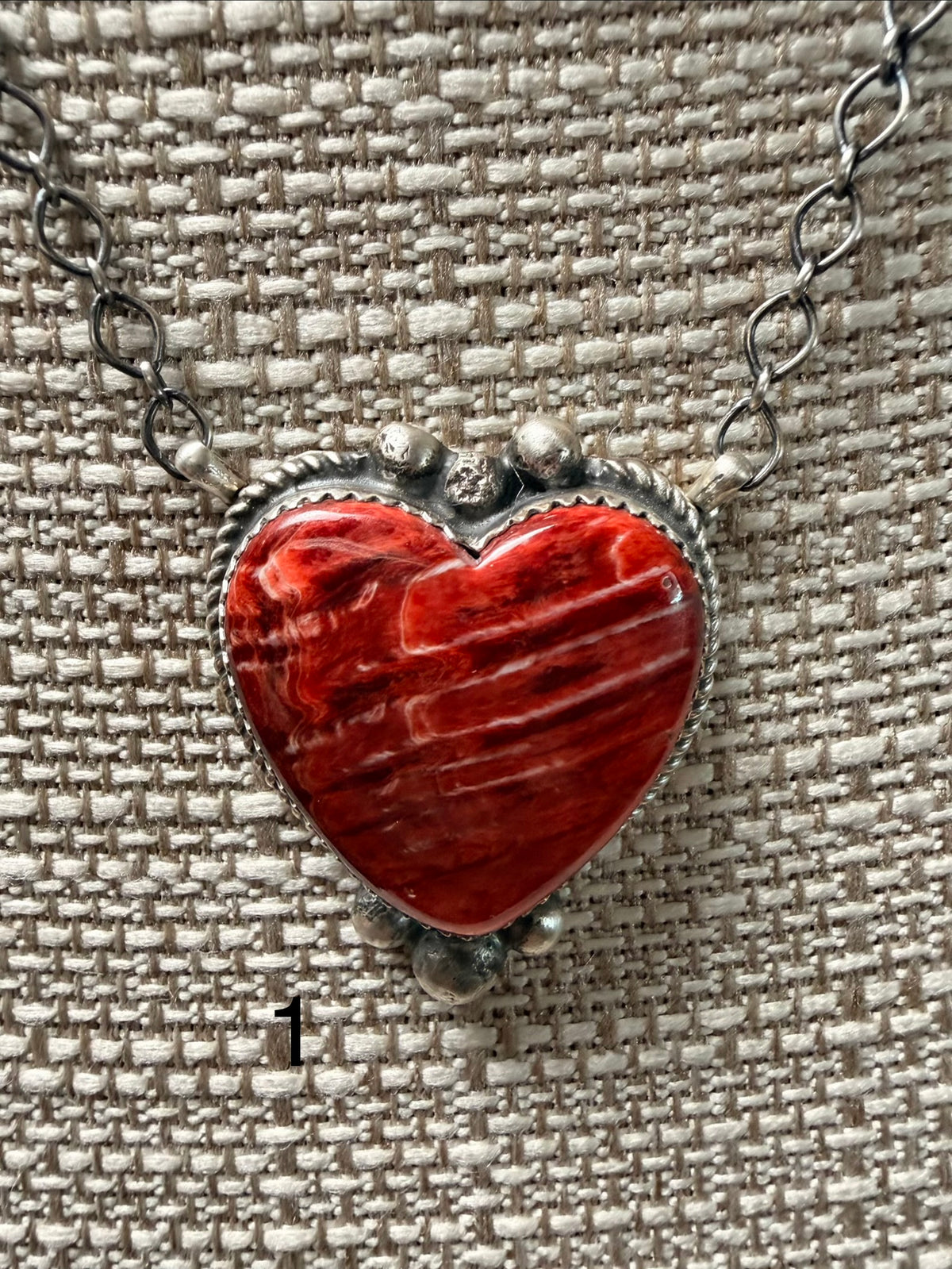 Spiny Oyster Heart Necklace