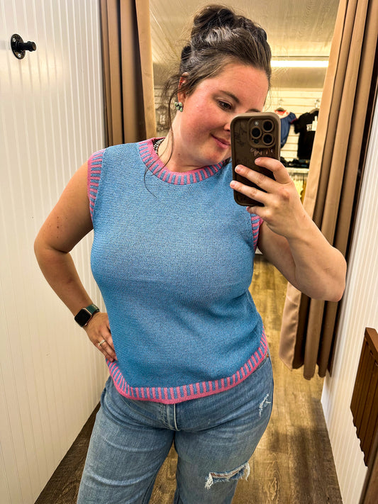 Bubble Gum Sleeveless Top