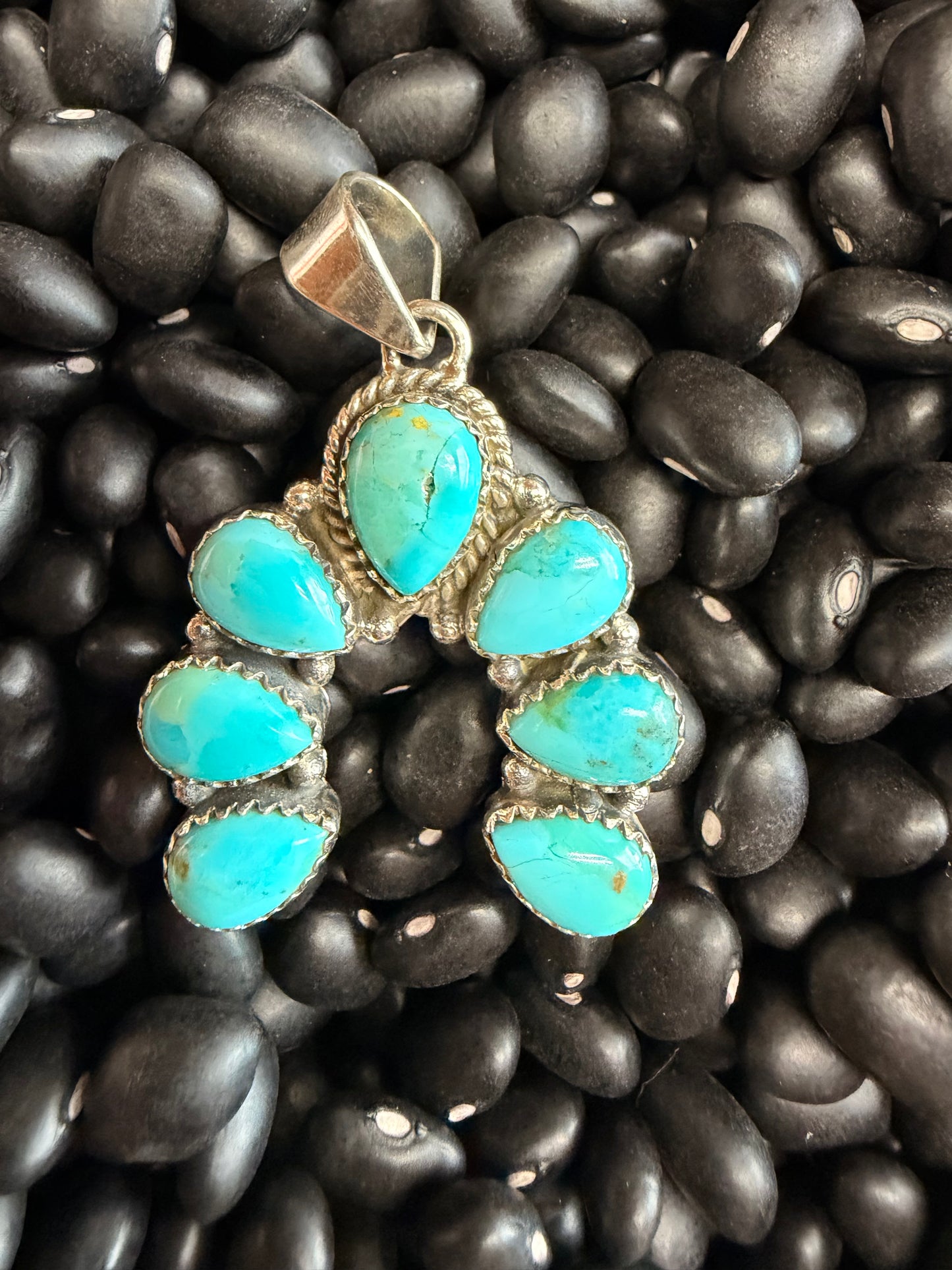 Small Kingman Turq. Squash Pendant