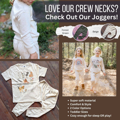 Kids Green Tractor Farm Long Sleeve