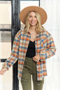 PLAID LONG SLEEVES FLANNEL SHACKET