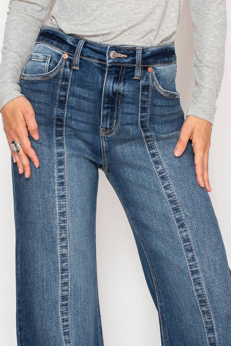 ECO FABRIC HIGH RISE RELAXED FLARE JEANS