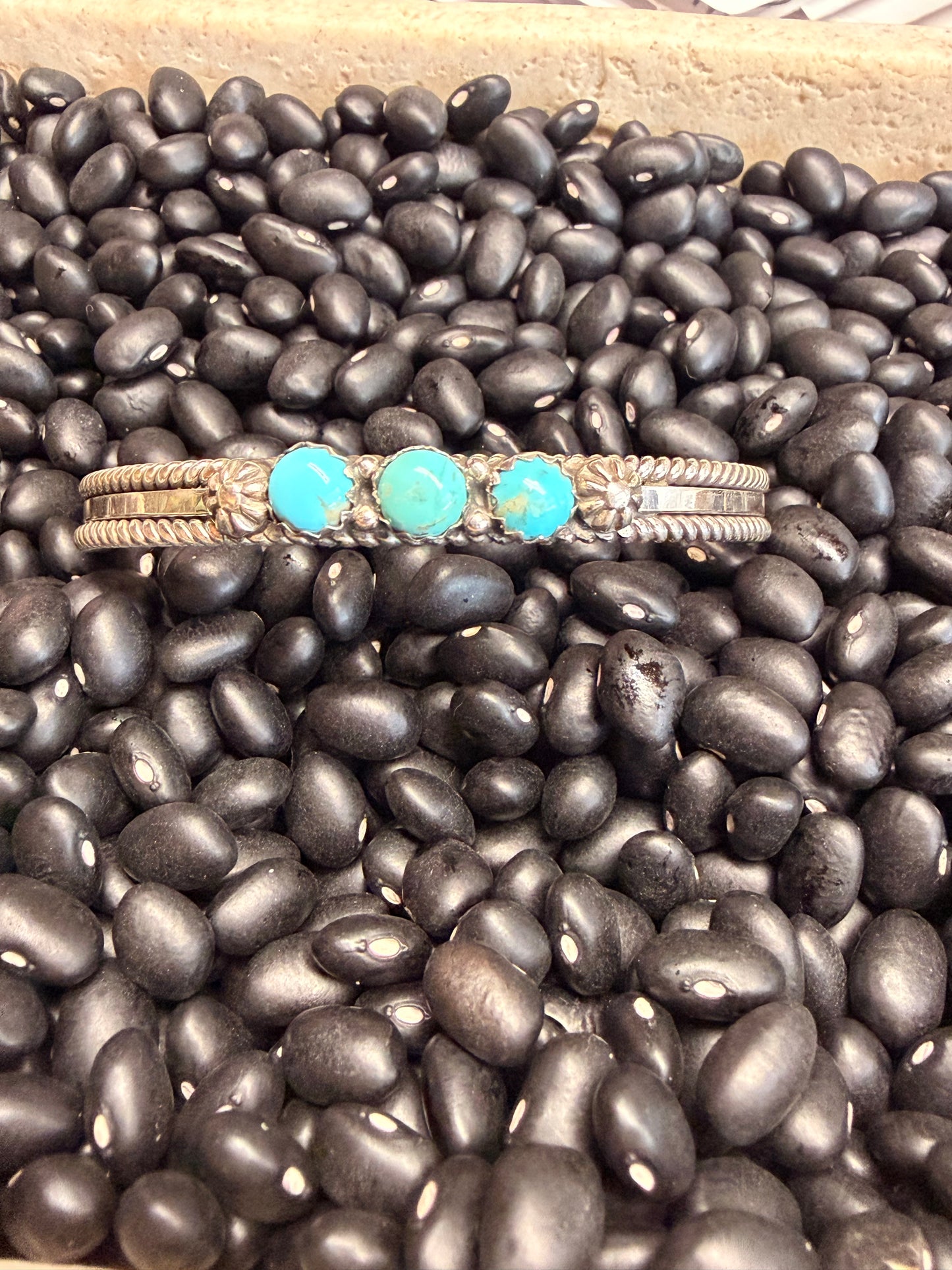 Ray King 3 Stone Turq. Cuff Bracelet