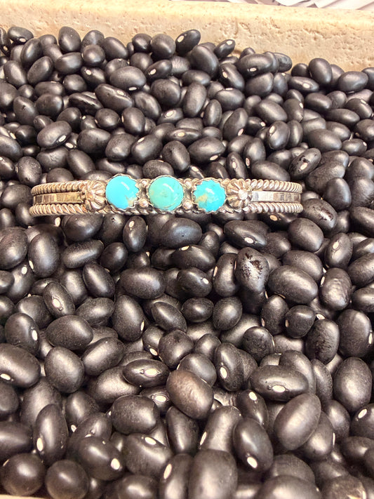 Ray King 3 Stone Turq. Cuff Bracelet