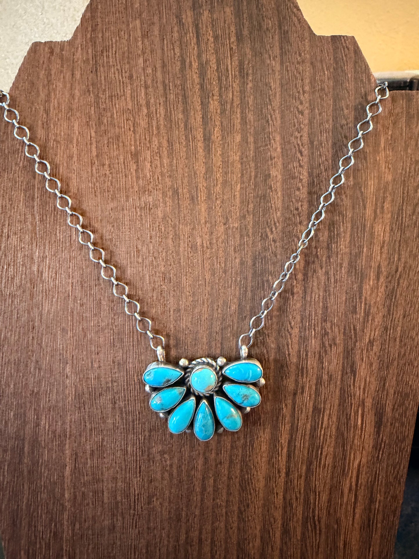 E Garfield Half Cluster Turq. Necklace