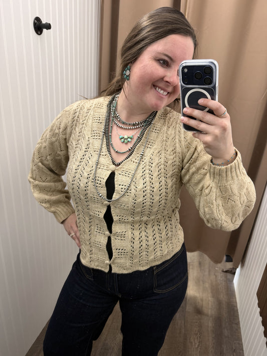 The Sandstone Stitch Cardigan