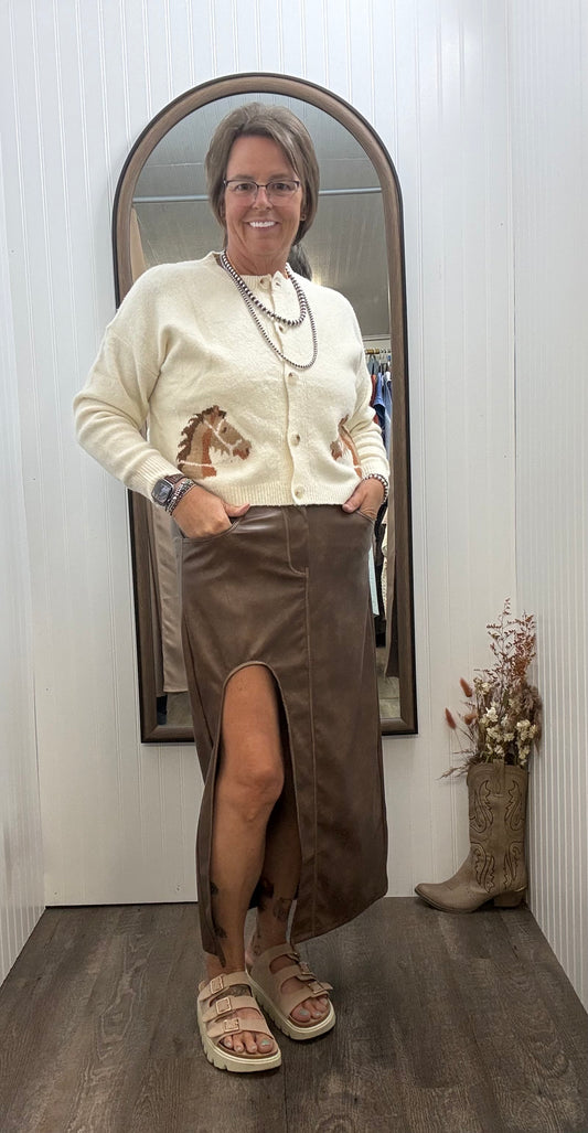 Leather Skirt