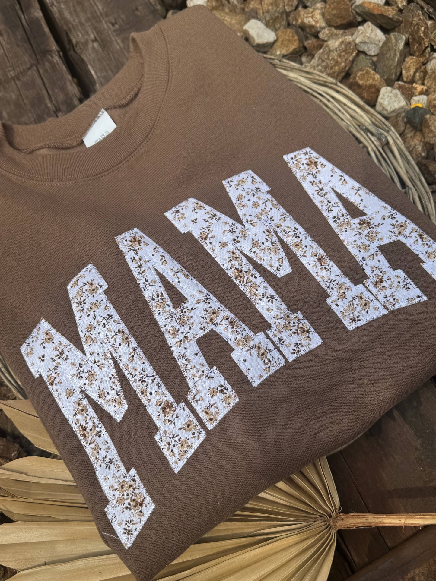 Brown Floral Mama short Sleeve