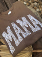 Brown Floral Mama short Sleeve