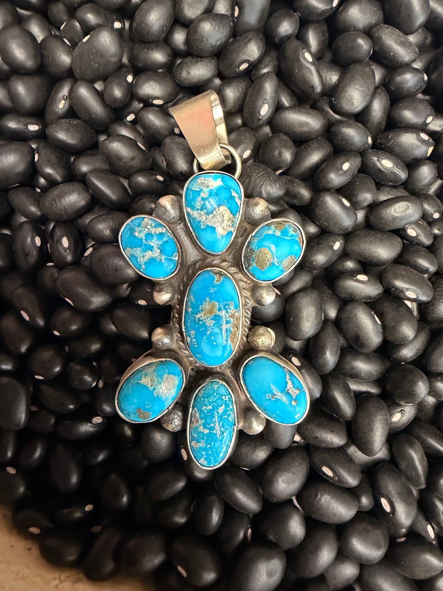 Vicky Hicks Turquoise Cluster Pendant