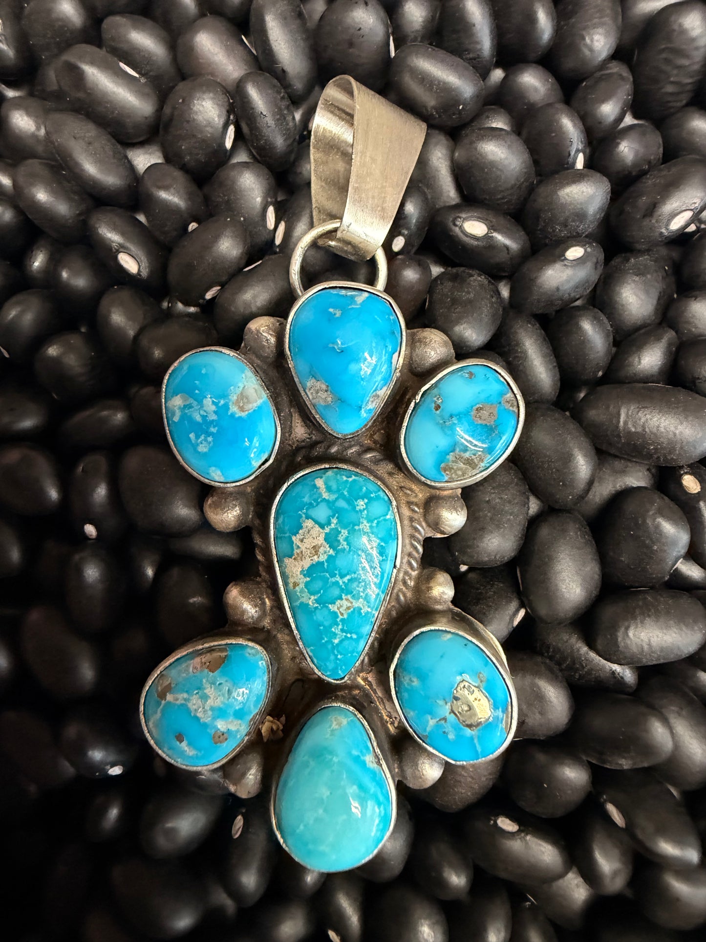 Vicky Hicks Turquoise Cluster Pendant
