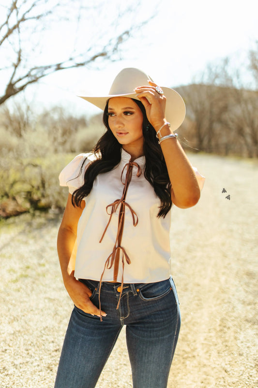 The Sagebrush Tie Top