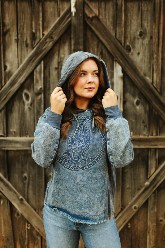 Denim Dreams Hoodie