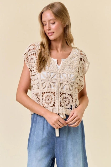 Prairie Lace Crochet Top
