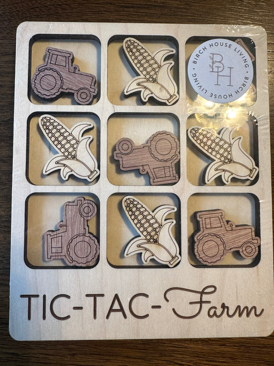 Farm Tic-Tac-Toe (Corn+Tractor)