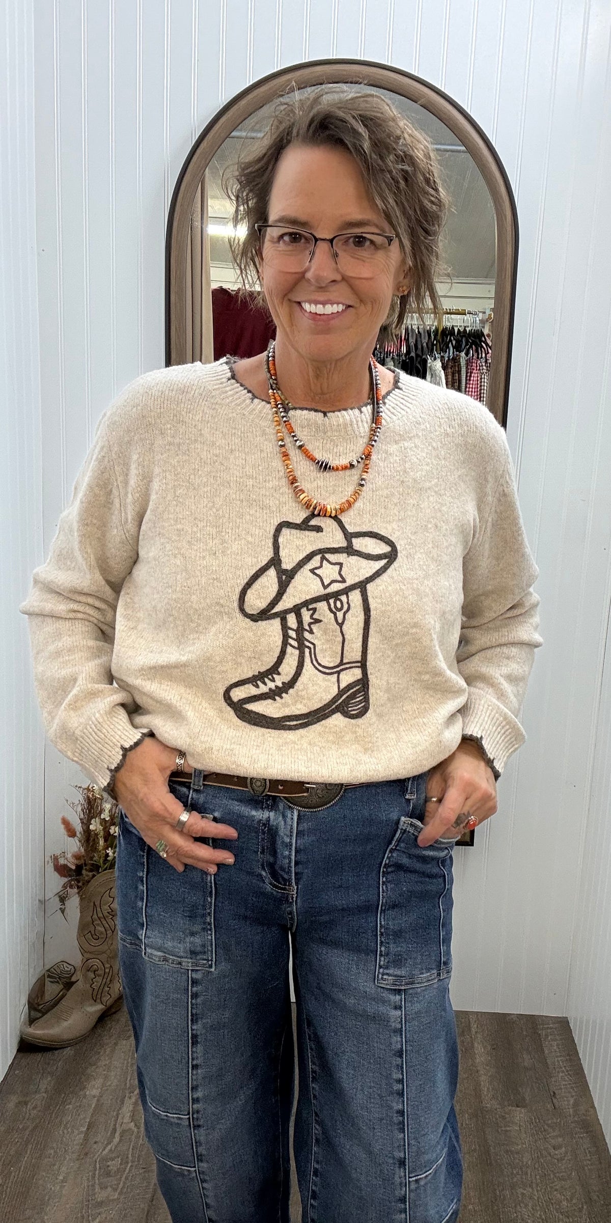 The Boot Scootin’ Sweater 🤠