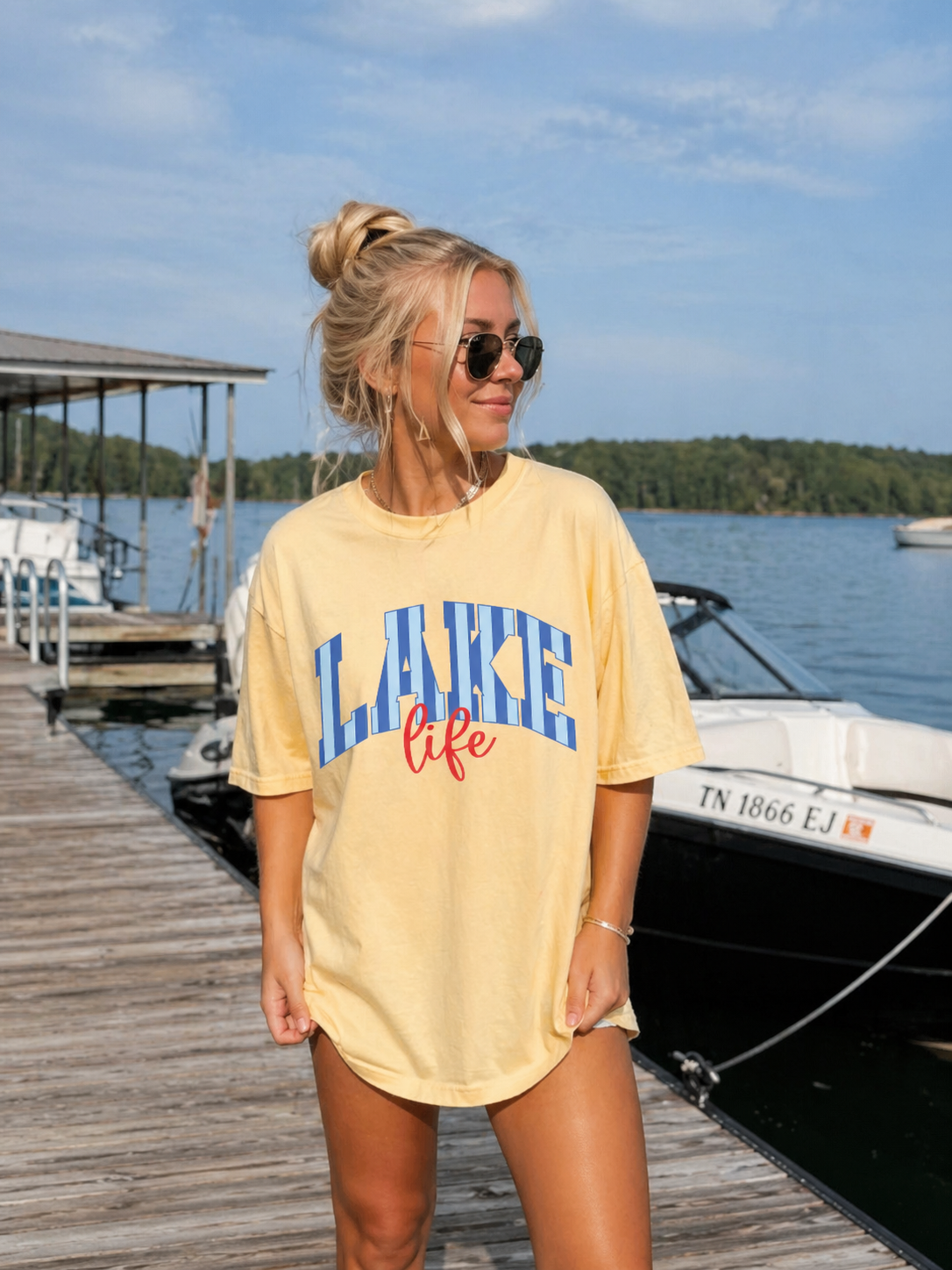 Lake Shirt Comfort Color Tee Shirt Boating T-Shirt