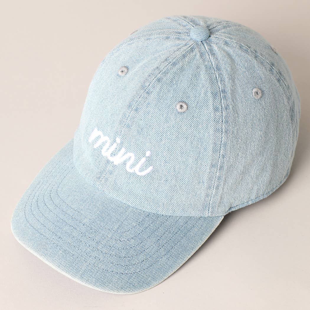 Mini Text Embroidery Cap