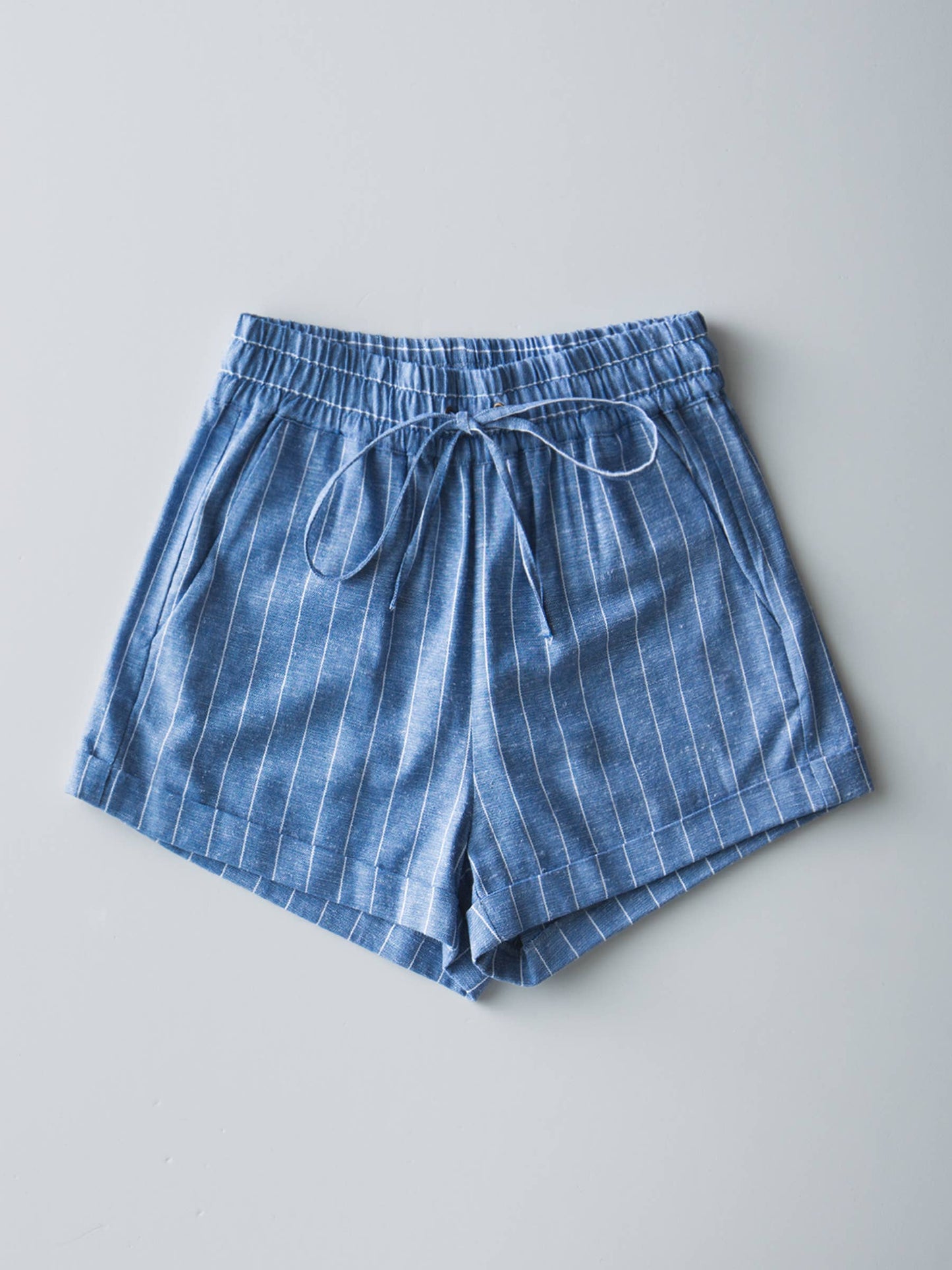 Relaxed Fit Linen Blend Shorts (2 Colors)