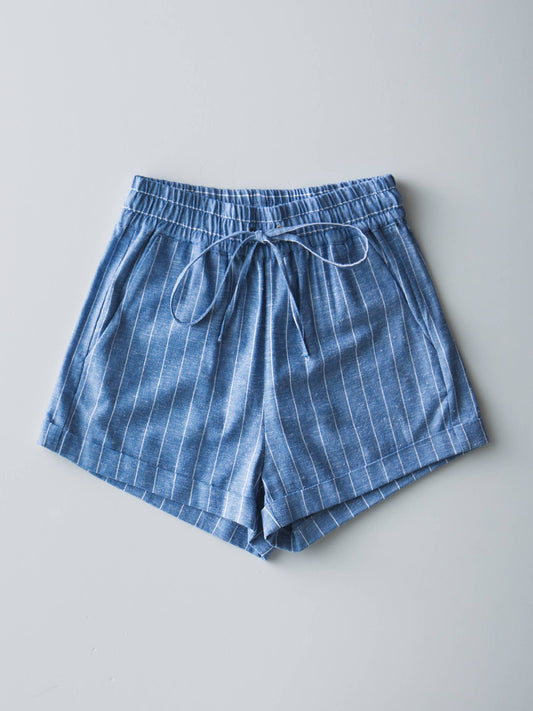 Relaxed Fit Linen Blend Shorts (2 Colors)