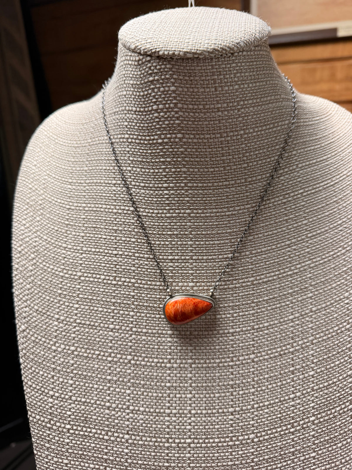 Spiny Oyster Slab Necklace