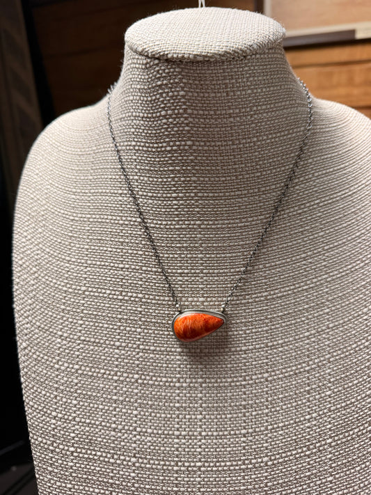 Spiny Oyster Slab Necklace