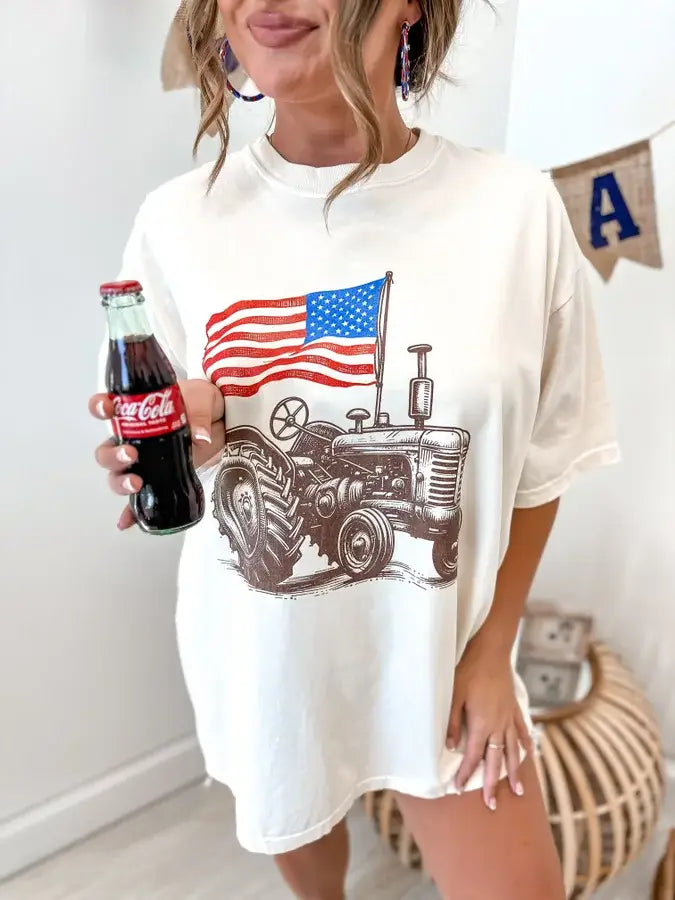 Tractor Ivory Graphic Tee