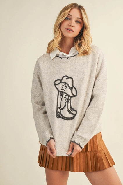 The Boot Scootin’ Sweater 🤠
