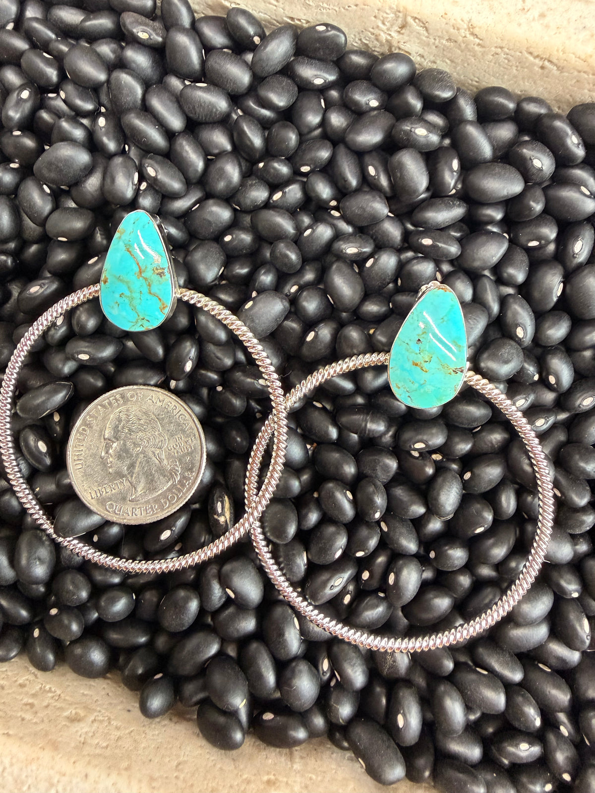 Sarah Yazzie l Stud Earrings with Hoop