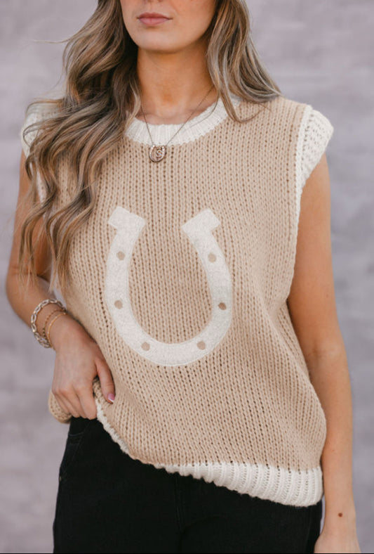 Horseshoe Sweater Vest