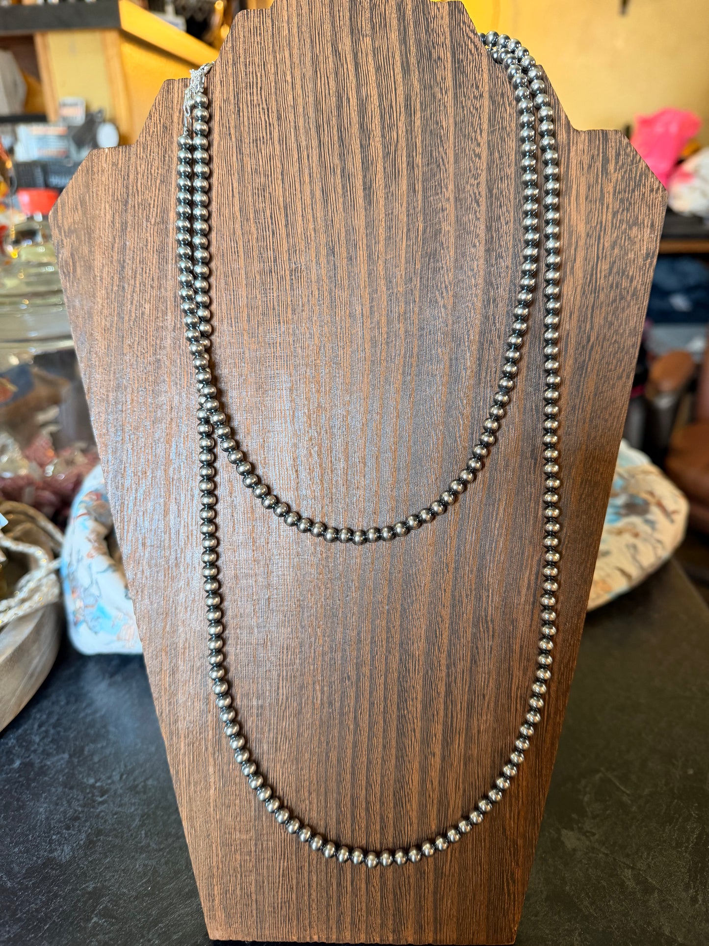 Sterling Silver Pearls Necklace 5mm
