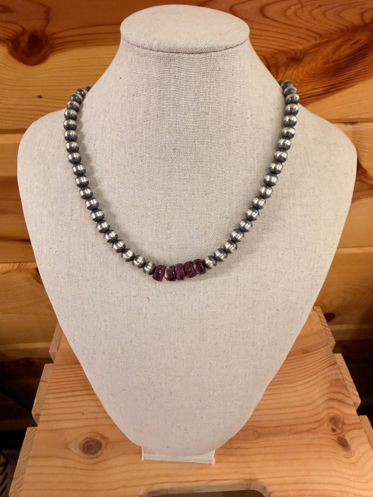 Sterling Silver Pearls & Purple