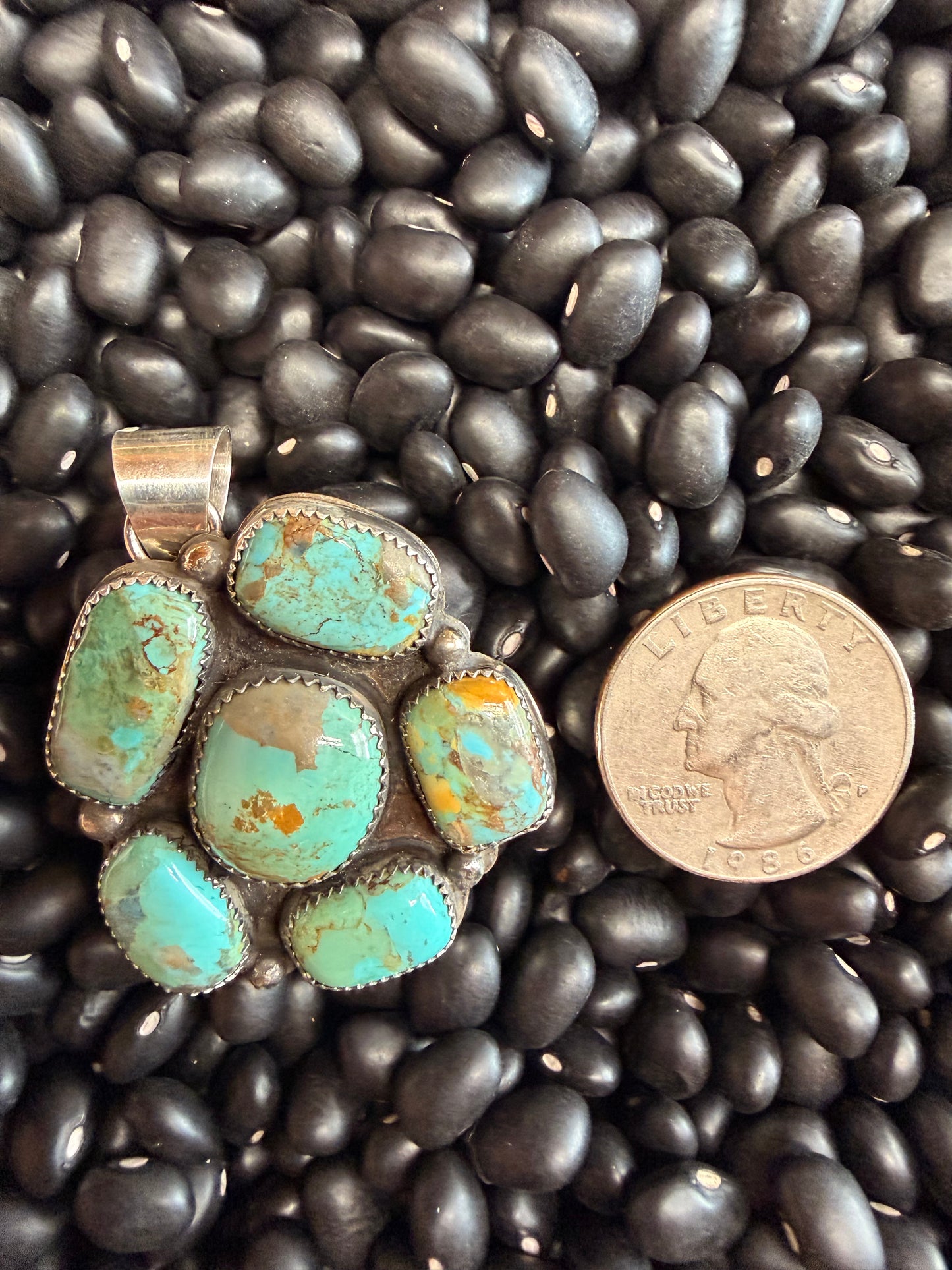 Joan Begay Royston Cluster Pendant
