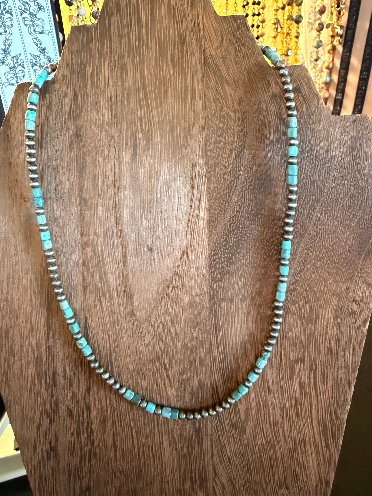 Cloud Mt. Turq. & Sterling Silver Necklace