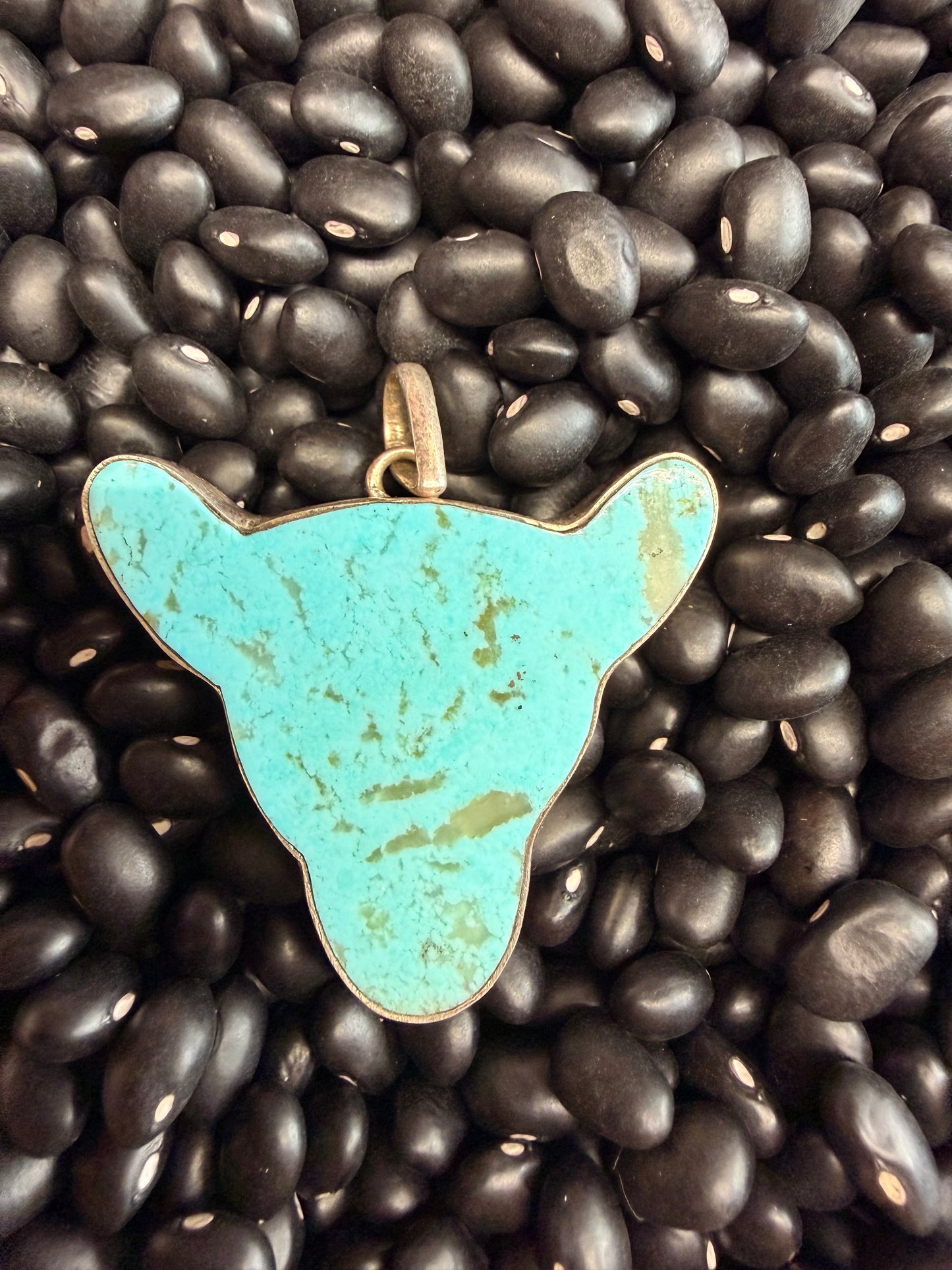 Skull Turquoise Pendant